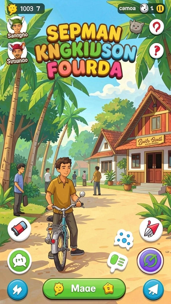 qq1221 - Tampilan utama game dengan navigasi yang intuitif.